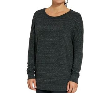 Calia by Carrie Effortless Zip Detail Sweatshirt Lightweight Size XS Oversized